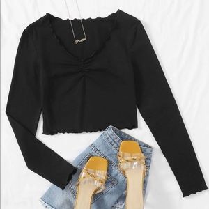 Black shein long sleeve shirt